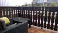 Holiday apartment balcony with sitting group